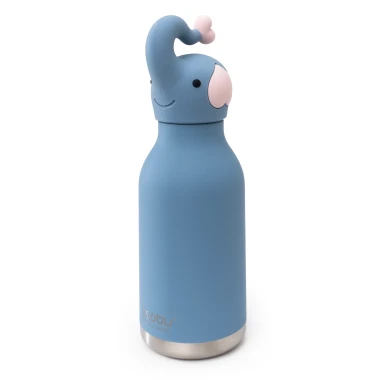Butelka termiczna ze słomką Bestie Asobu – Słoń 460 ml
