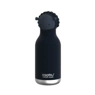 Butelka termiczna ze słomką Bestie Asobu – Owca czarna 460 ml