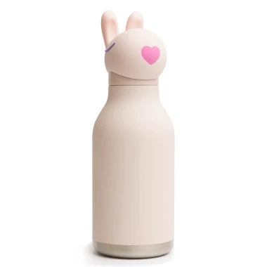 Butelka termiczna ze słomką Bestie Asobu – Królik 460 ml