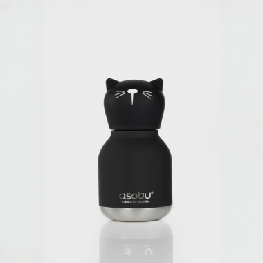 Butelka termiczna Mini Bestie Asobu – Czarny Kot 200 ml