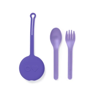 Sztućce OMIE OMIEPOD zawieszka - pokrowiec ze sztućcami, Lilac