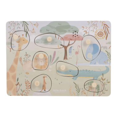 Puzzle dźwiękowe Safari Friends FSC Little Dutch